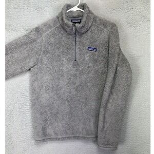Patagonia Los Gatos Fleece Jacket Womens Small Grey Quarter Zip Pullover Sweater